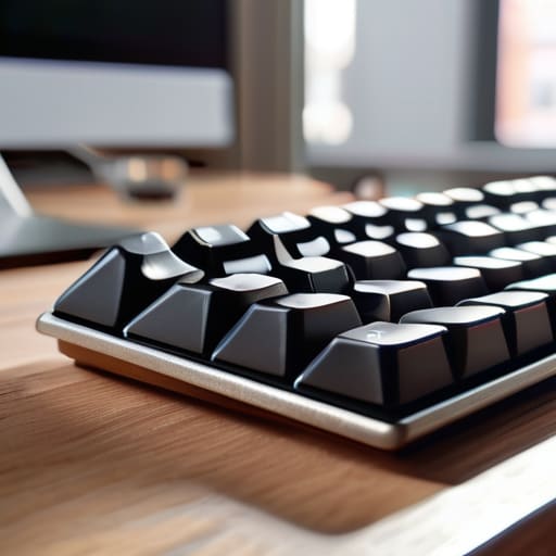 A Real Mechanical Keyboard with tactile feedback.