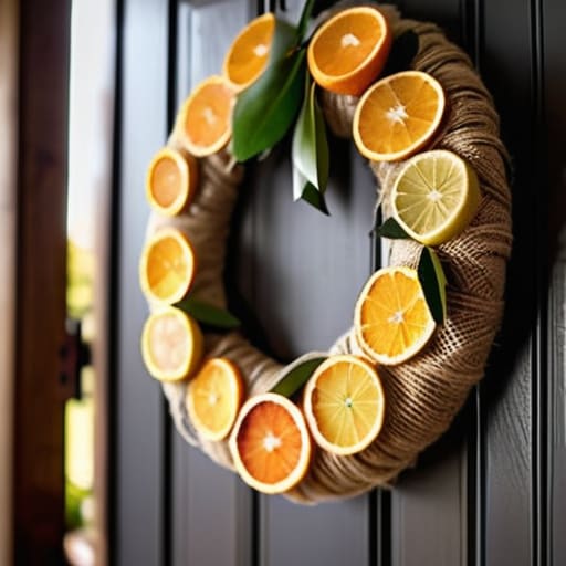 Ditch the Plastic Wreaths for Dried Citrus.