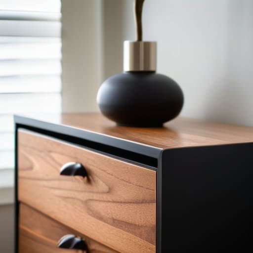 Swap the Hardware for matte black pulls.