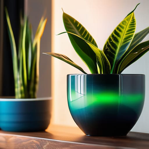 The Unkillable Snake Plant on a desk.
