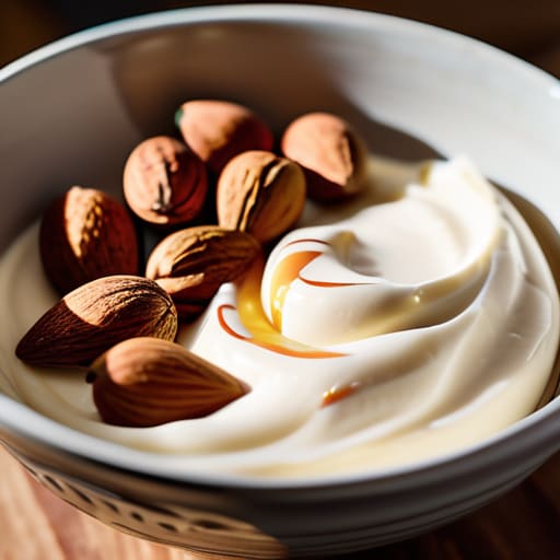 Greek Yogurt with a Nut Butter Swirl