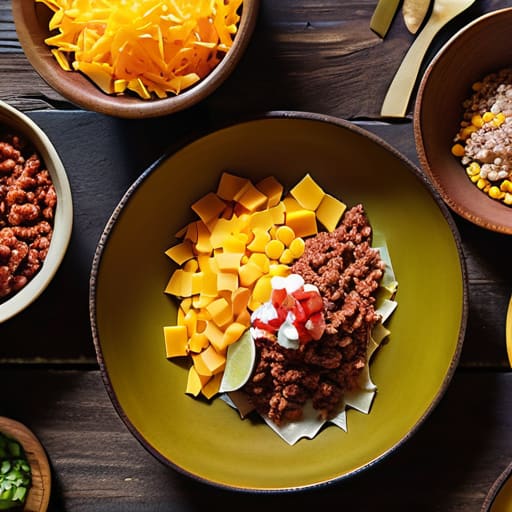 The "Deconstructed" Taco Bar setup.
