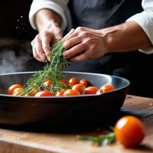 Learning how to cook without a recipe.