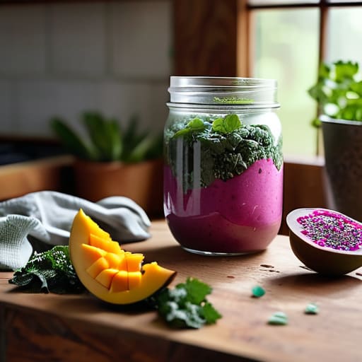 Steps on how to make a smoothie.
