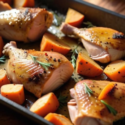 Lemon Herb Chicken and Root Veggies tray.