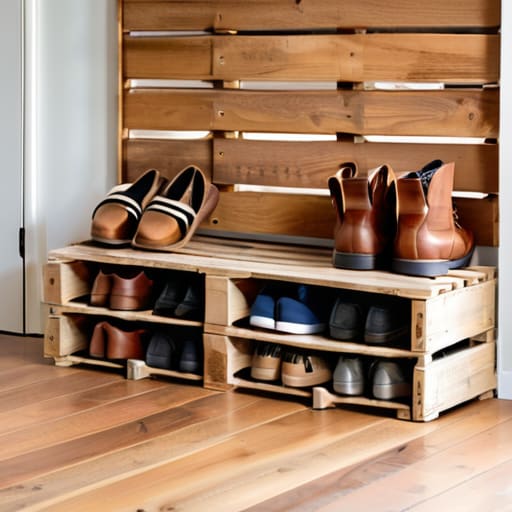 The "No-Frills" Shoe Rack for entryway organization.