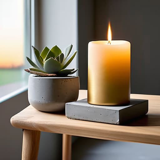 Modern and chic concrete craft ideas.